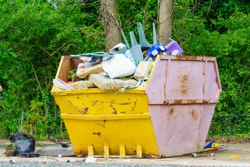 Waste collection truck in Ickenham neighborhood